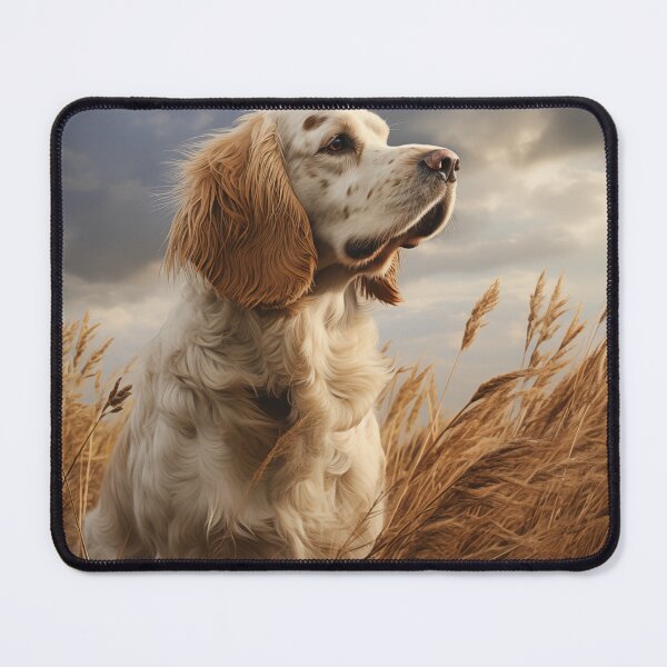Item preview, Clumber Spaniel in a Field designed and sold by Samuelsboro.