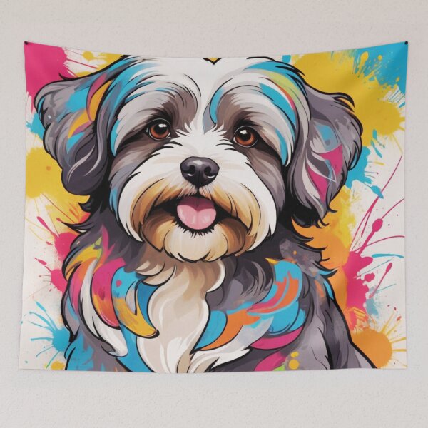 Item preview, Havanese Graffiti Style Portrait  designed and sold by ChaosReigns91.