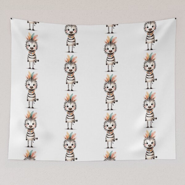 Item preview, Cute zebra in boho outfit   designed and sold by Victoria Riabov.