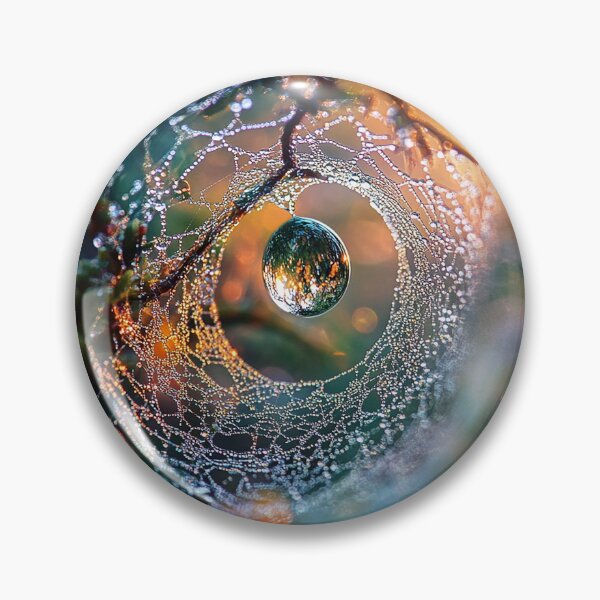 Item preview, Abstract Dew-Kissed Spider Web designed and sold by MixinMadness.