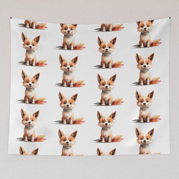 Item preview, Cute dog in boho outfit   designed and sold by Victoria Riabov.