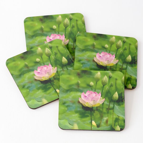 Item preview, Lotus Flower on Pond designed and sold by burbankdesigns.