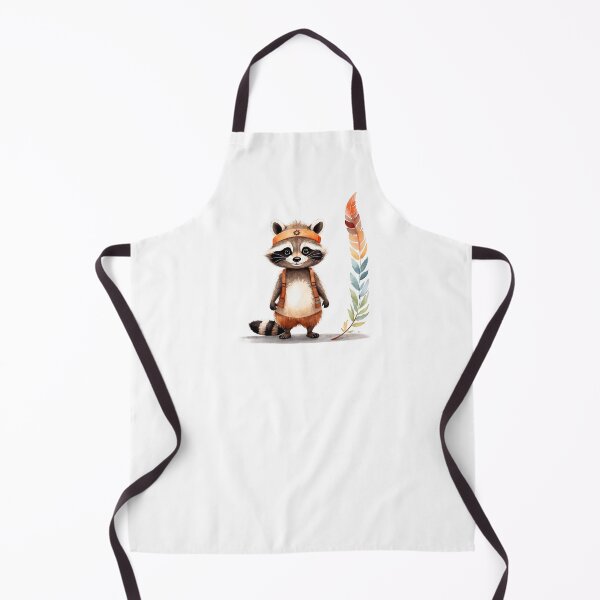 Item preview, Cute raccoon in boho outfit designed and sold by Victoria Riabov.