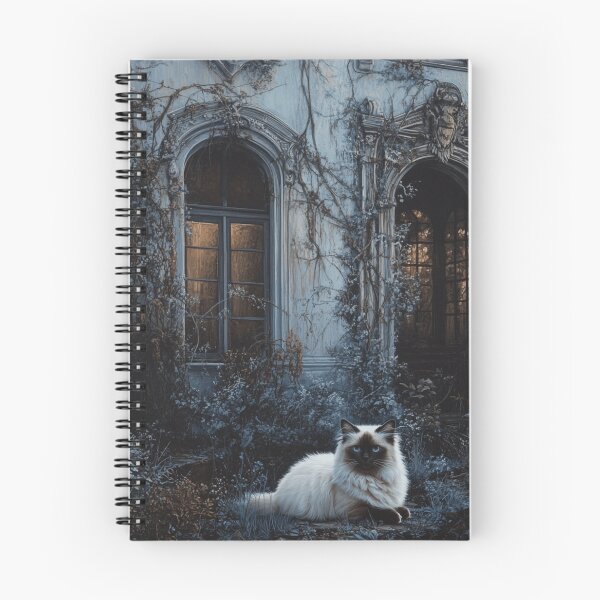 Item preview, ragdoll cat in courtyard  designed and sold by Nocturne  Paws.