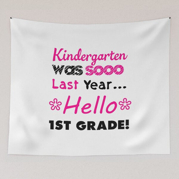 Item preview, Kindergarten Is So Last Year Shirt Hello First Grade Kids School designed and sold by CreativeStrike.