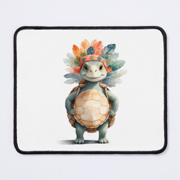 Item preview, Cute turtle in boho outfit   designed and sold by Victoria Riabov.