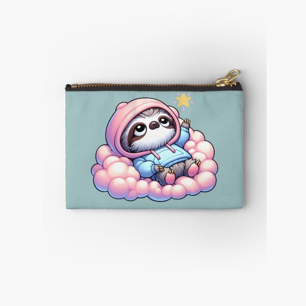 Item preview, Dreamy Sloth in Hoodie on Fluffy Cloud designed and sold by Kwanbaba21.