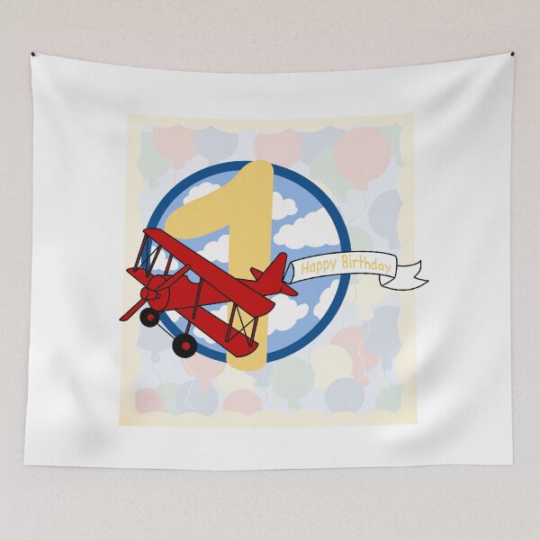 Item preview, Happy Birthday My Number One Airplane With Balloons  designed and sold by missmann.
