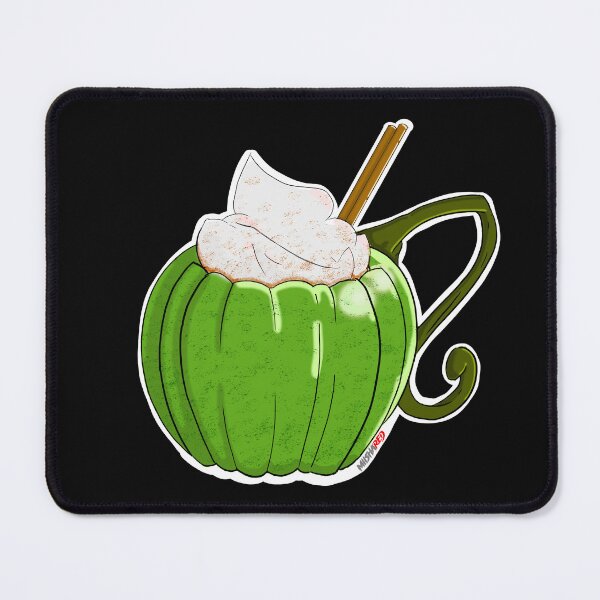 Aperçu de l'œuvre Tasse à café Pumpkin Spice Latte Pumpkin - Couleur verte créée et vendue par MiishaRed.