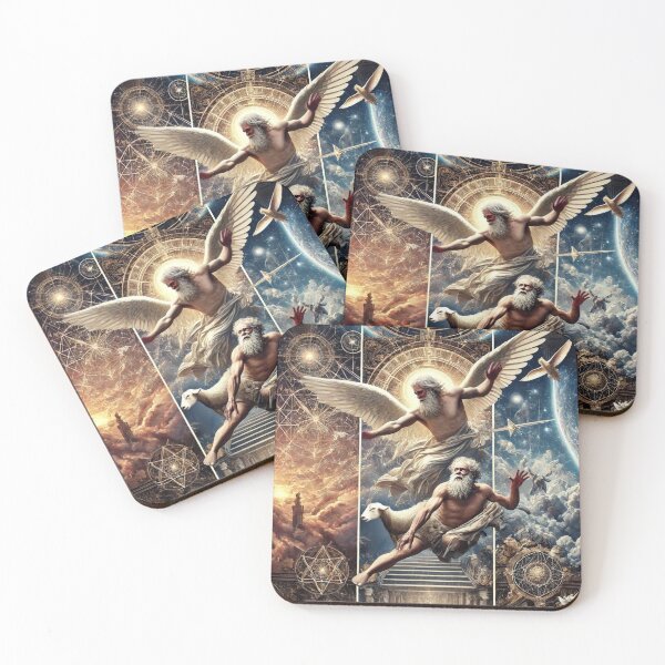 Item preview, Celestial Shepherd: Divine Guidance on a Cosmic Journey | Spiritual Art designed and sold by VonHogler.