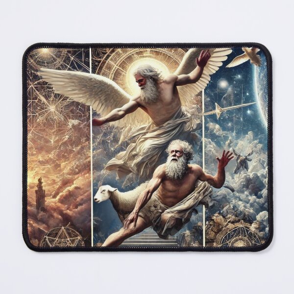 Item preview, Celestial Shepherd: Divine Guidance on a Cosmic Journey | Spiritual Art designed and sold by VonHogler.