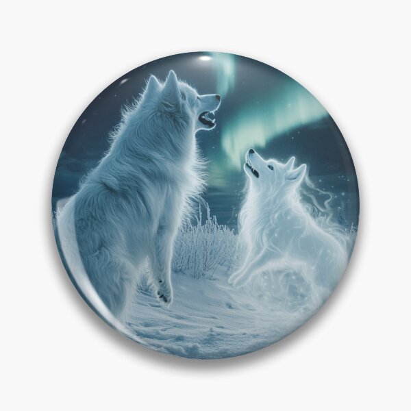 Item preview, Samoyed Playing With A Ghostly Dog designed and sold by Nocturne  Paws.