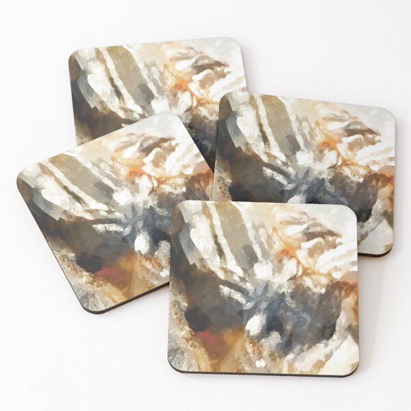 Item preview, Splash: liquid abstract in black, white and brown designed and sold by valleyandspur.