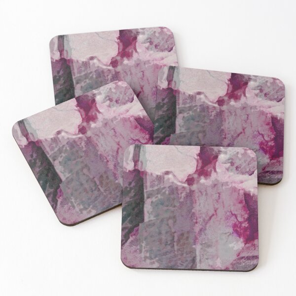Item preview, Dramatic Grey Pink Abstract designed and sold by valleyandspur.