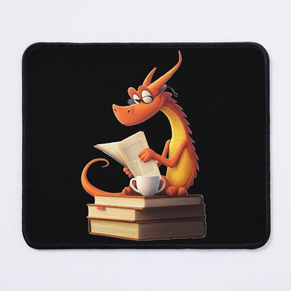 Item preview, Bookish Dragon - Cute and Nerdy designed and sold by Mrrjgraphic.