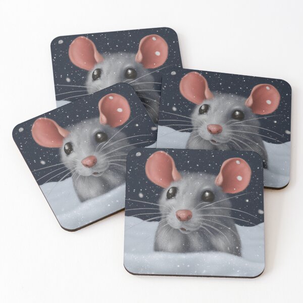 Item preview, Snowy the rat designed and sold by mindgoop.