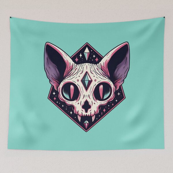 Item preview, Cat skull #Taxidermy #Skull #Bones #Yamikawaii designed and sold by Anna Halasek.