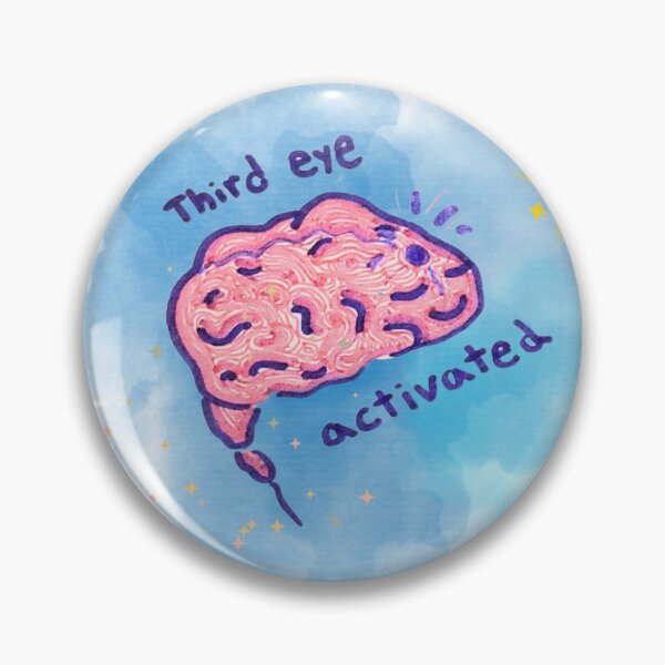 Item preview, Funny and Cute Meditation Brain, pineal gland designed and sold by Sakura Warrior Studios.