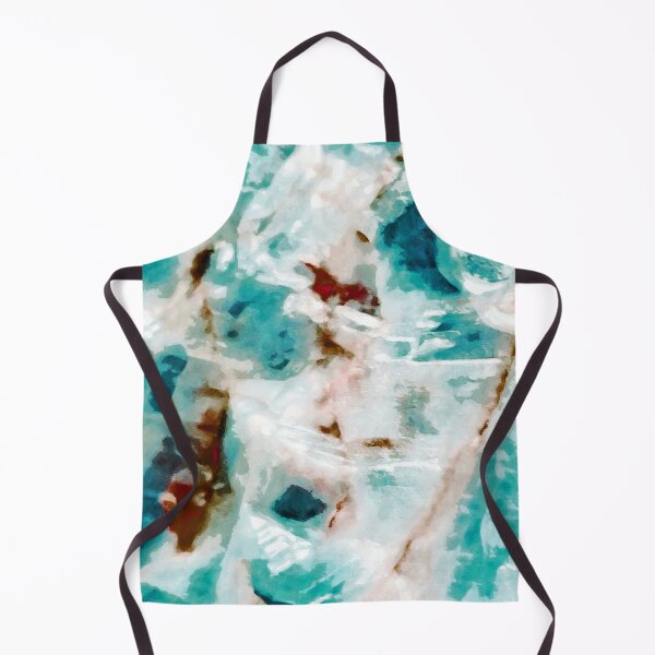 Item preview, Innocent: an aqua green and white abstract designed and sold by valleyandspur.