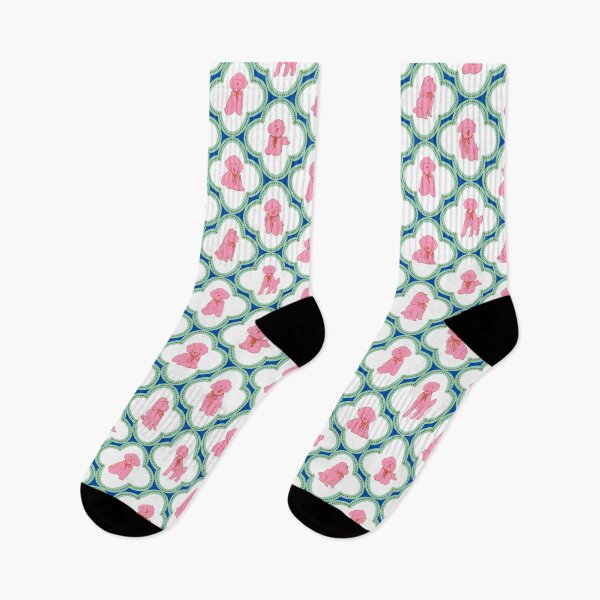 Item preview, Pop Art Pink Preppy Poodle Pattern designed and sold by Valerie Englehart.