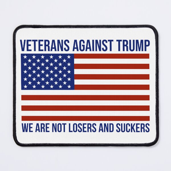 Item preview, Not losers and suckers veterans against Trump design designed and sold by Rachel the Artist .