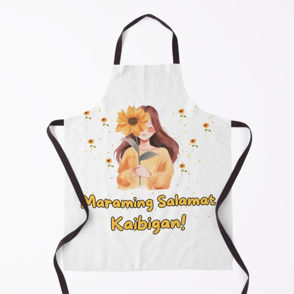 Item preview, Maraming Salamat Kaibigan Yellow Text Minimalist with pictures of sunflowers designed and sold by SEVENPRINTS.