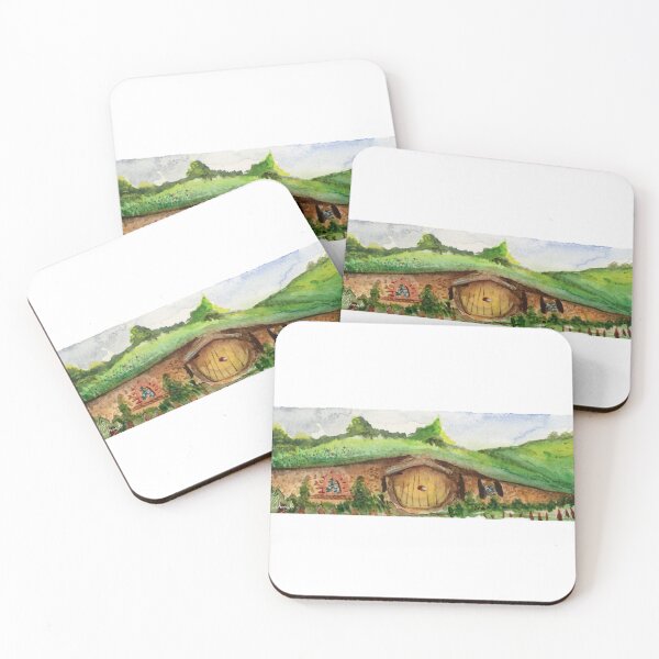 Item preview, The Shire, LOTR inspired Watercolor Print designed and sold by SchmeckStudio.
