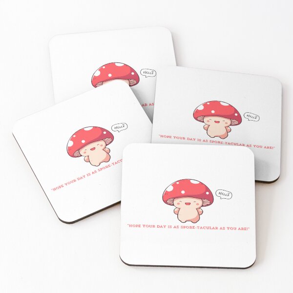 Item preview, Cute Red Mushroom hoping your day to be as spore-tacular as you are! Text Minimalist  designed and sold by SEVENPRINTS.