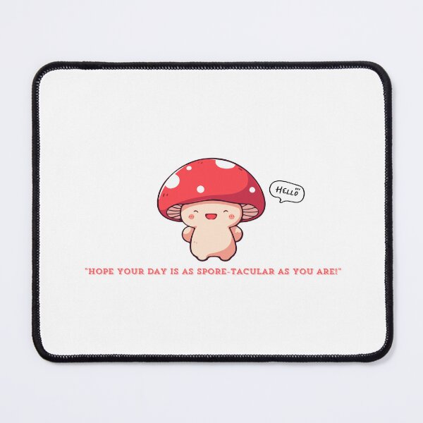 Item preview, Cute Red Mushroom hoping your day to be as spore-tacular as you are! Text Minimalist  designed and sold by SEVENPRINTS.