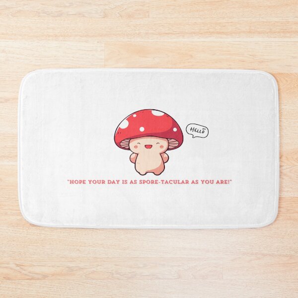 Item preview, Cute Red Mushroom hoping your day to be as spore-tacular as you are! Text Minimalist  designed and sold by SEVENPRINTS.