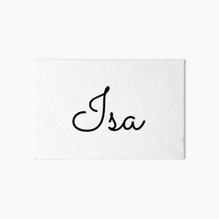 Vista previa del artículo con la obra «Etiqueta con el nombre de Isa», diseñado y vendido por NormadWorld.