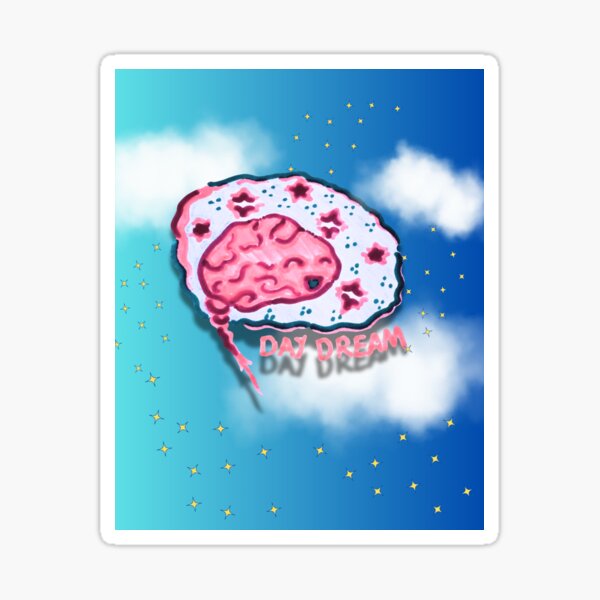 Day Dreaming Brain Sticker