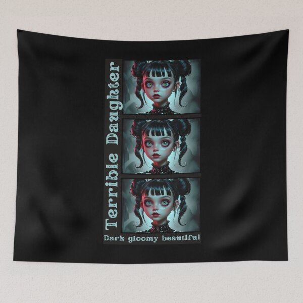 Item preview, Terrible Daughter Gothic Doll - Dark Gloomy Beautiful Aesthetic designed and sold by ruthoarabia.