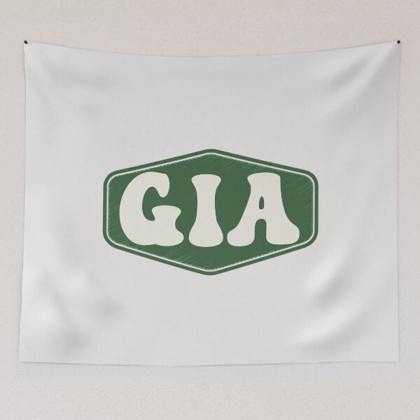 Item preview, GIA Personalized Name Birthday Tag Family Name GIA Girl Custom Name First Name Last Name designed and sold by HalloweenGift.