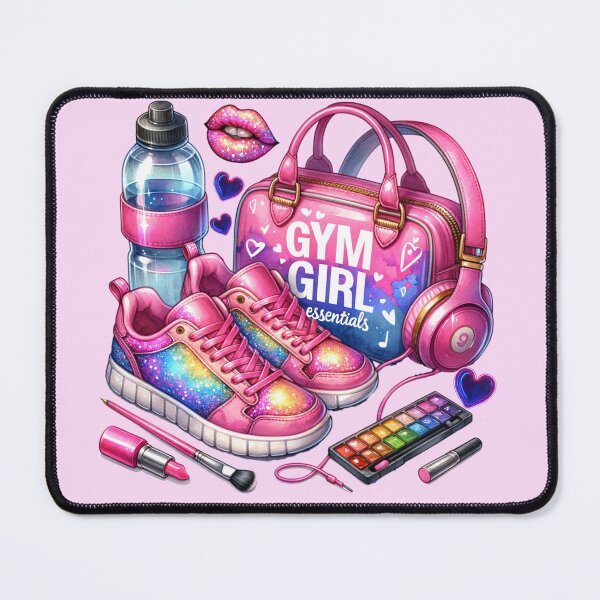 Item preview, Gym Girl Essentials sticker and more designed and sold by CRandRRstickers.