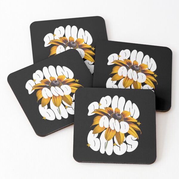 Item preview, DRUM AND BASS  - Flower Power (White)  designed and sold by Discothreadz.
