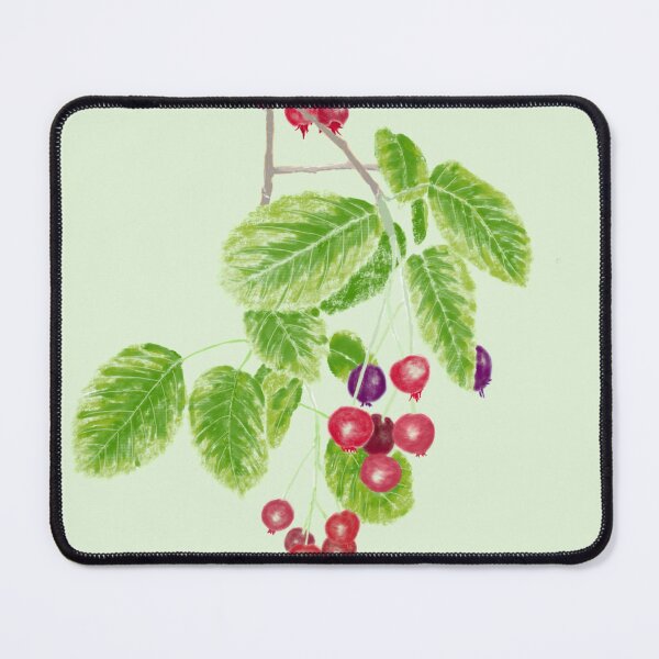 Item preview, Serviceberries--Bright Red and Green designed and sold by RuthGoring.