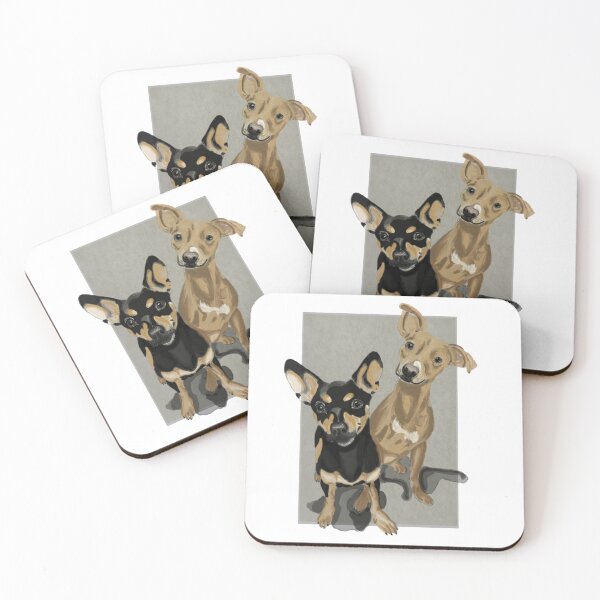Item preview, puppies designed and sold by BamArtstudio.