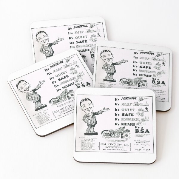 Item preview, Vintage Tasmanian Motorcycle Agents Sim King 1929  designed and sold by taspaul.