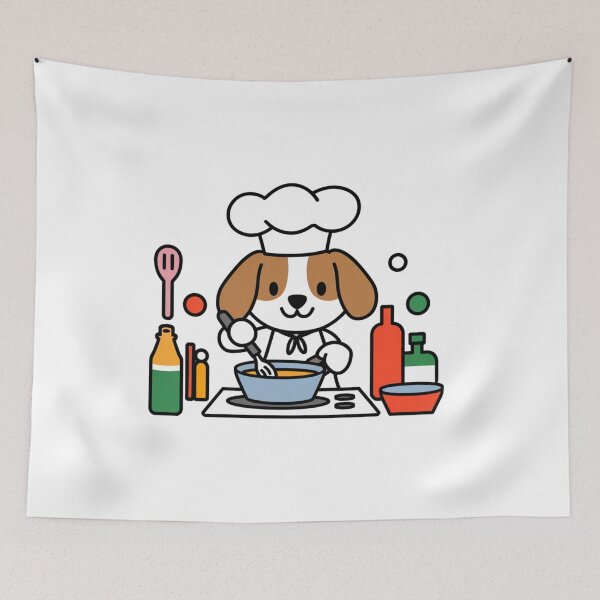 Item preview, Dog in kitchen designed and sold by KukerLukii.