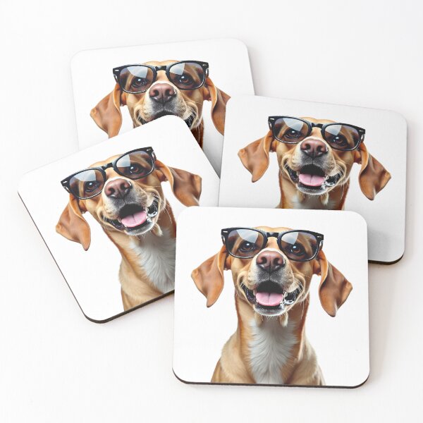 Item preview, Funny Dog wearing sunglasses designed and sold by LazyOwlStore.