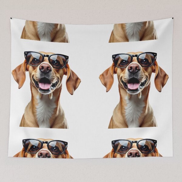 Item preview, Funny Dog wearing sunglasses designed and sold by LazyOwlStore.