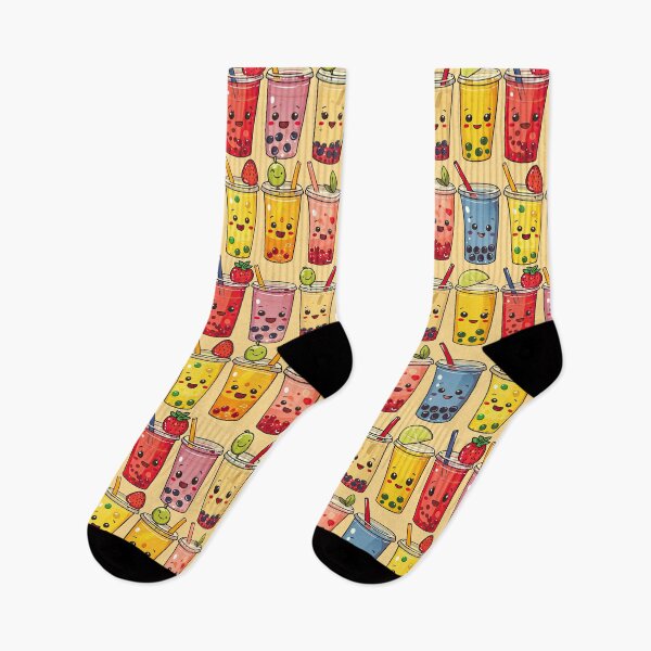 Item preview, Cute Kawaii Boba Pattern designed and sold by NateFellhauer.