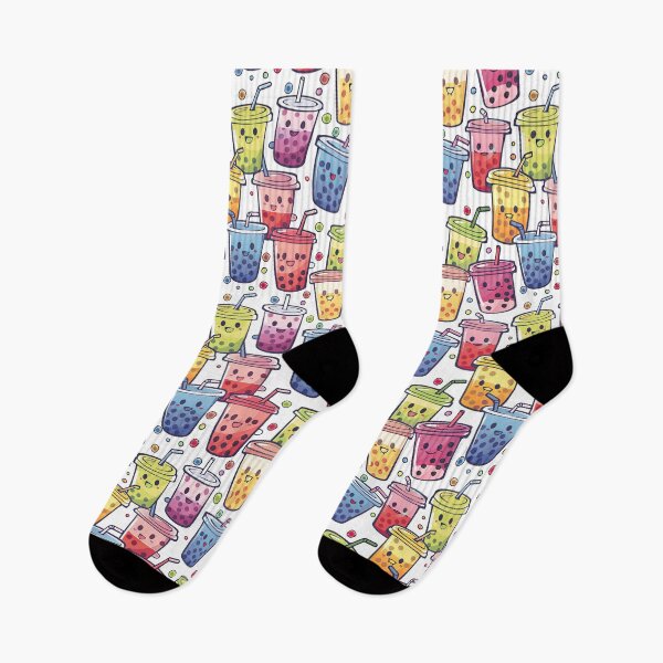 Item preview, Cute Kawaii Boba Pattern designed and sold by NateFellhauer.