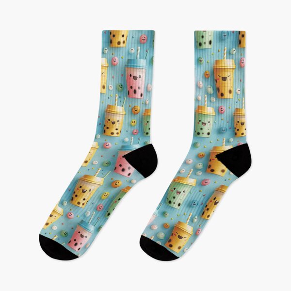 Item preview, Cute Kawaii Boba Pattern designed and sold by NateFellhauer.