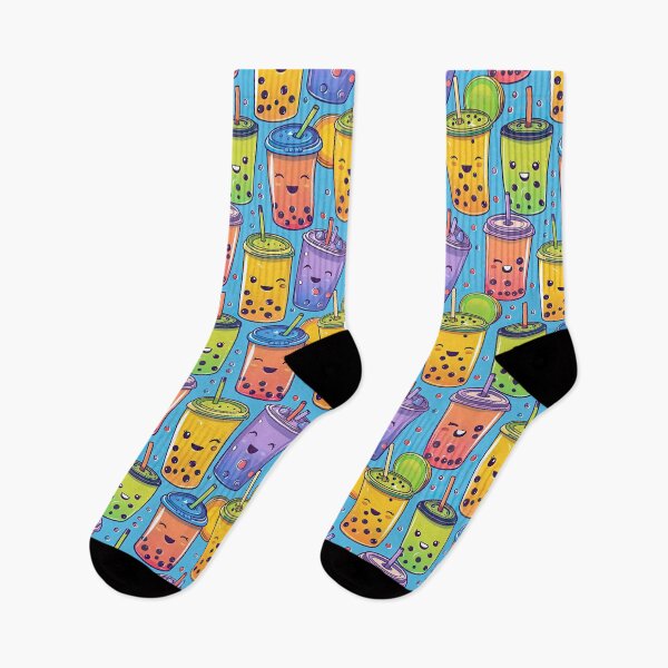 Item preview, Cute Kawaii Boba Pattern designed and sold by NateFellhauer.