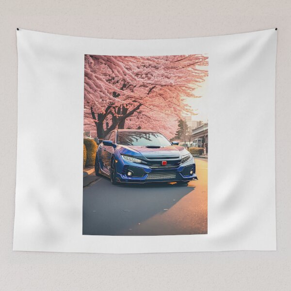 Item preview, Sakura Street Showdown Japanese Hot Hatch in Full Bloom designed and sold by RevUpDesign.