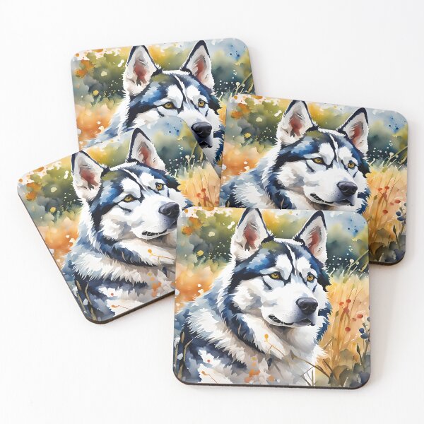 Item preview, "Siberian Husky" Pet Dog Breed Portrait designed and sold by Country-Artist.