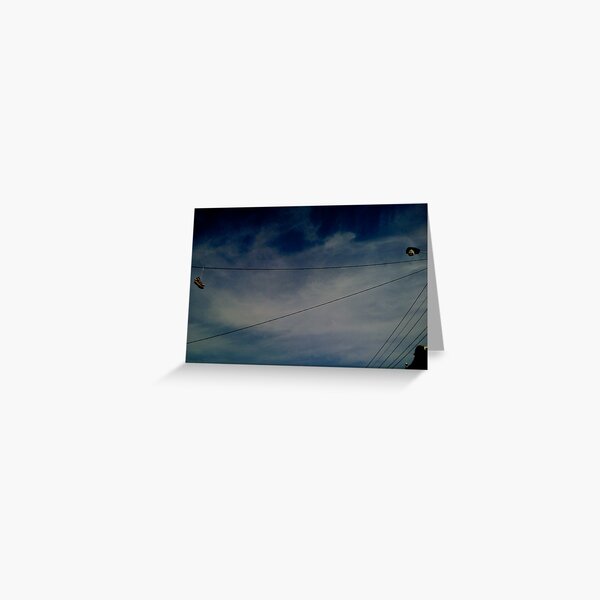 Blue Suede Sky Greeting Card