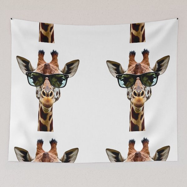 Item preview, Funny Giraffe wearing sunglasses designed and sold by LazyOwlStore.